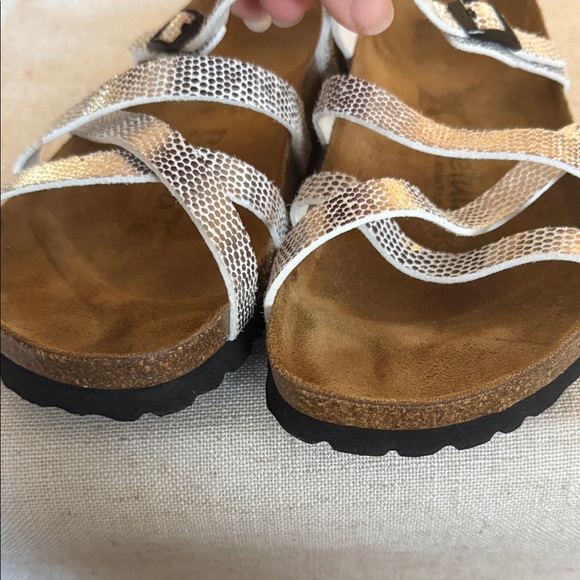 Birkenstock White Patterned Sandals - Picture 4 of 5